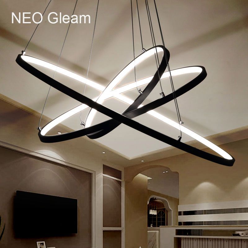 Neo Gleam Modern Acrylic Chandelier Led Circle Rings Hanging Pendant Neo Gleam Modern Acrylic Chandelier Led Circle Rings Hanging Pendant Lights For Living Room Re Nursery Teardrop