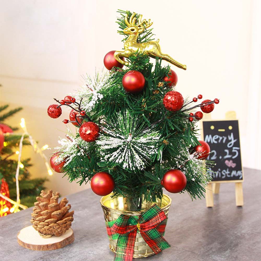 30cm golden elk decorate artificial flocking christmas tree window christmas decorations