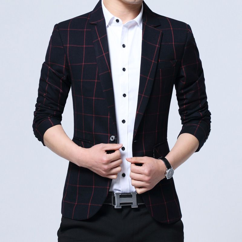 Acheter 2018 Marque Angleterre Grand Plaid Blazer Masculino Coton Costume  Homme Costume Hommes Veste Haute Qualité Silm Fit Blazers Plus La Taille M  3XL De 53,2 € Du Fos1 | Fr.DHgate.Com