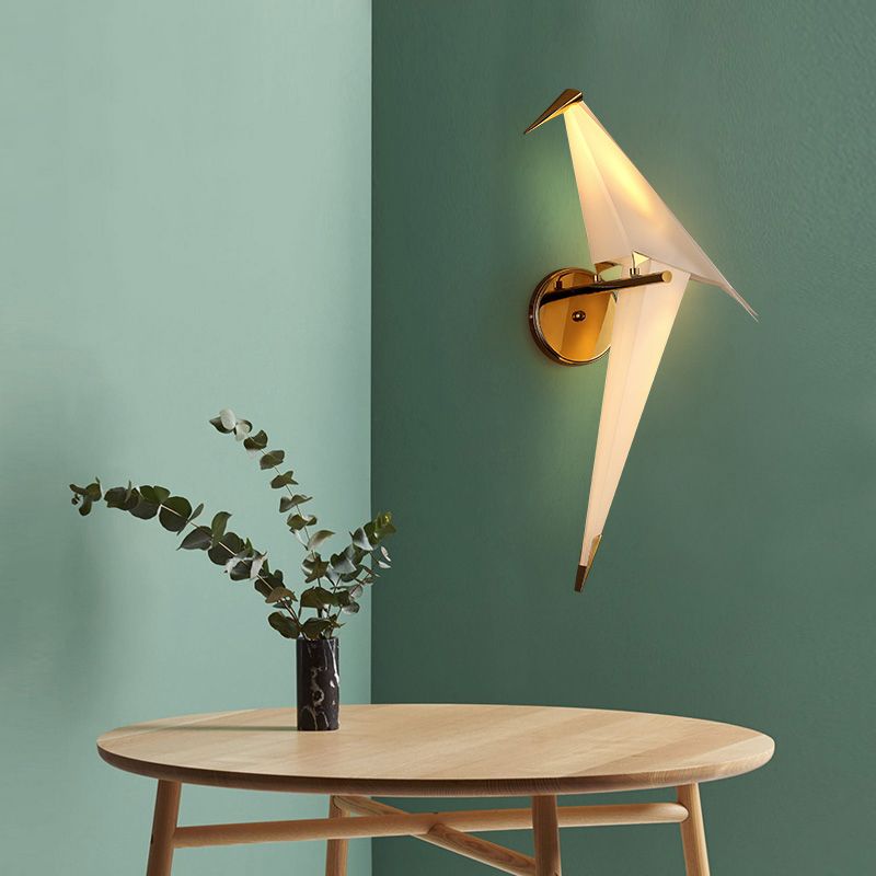 2018 Led Bird Design Wall Lamp Bedside Creative Origami Paper 2018 Led Bird Design Wall Lamp Bedside Creative Origami Paper Crane Light For Loft Bedroom Study Foyer Dining Room From Lampmall 58 3 Dhgate