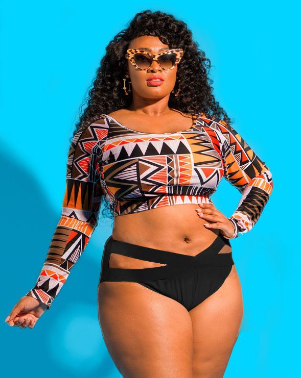 fat lady in bikini