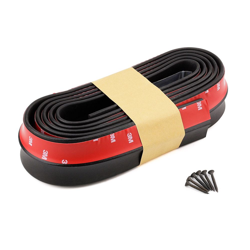 2020 CNSPEED New Rubber Soft Black Bumper Strip Car 60mm Width 2.5m