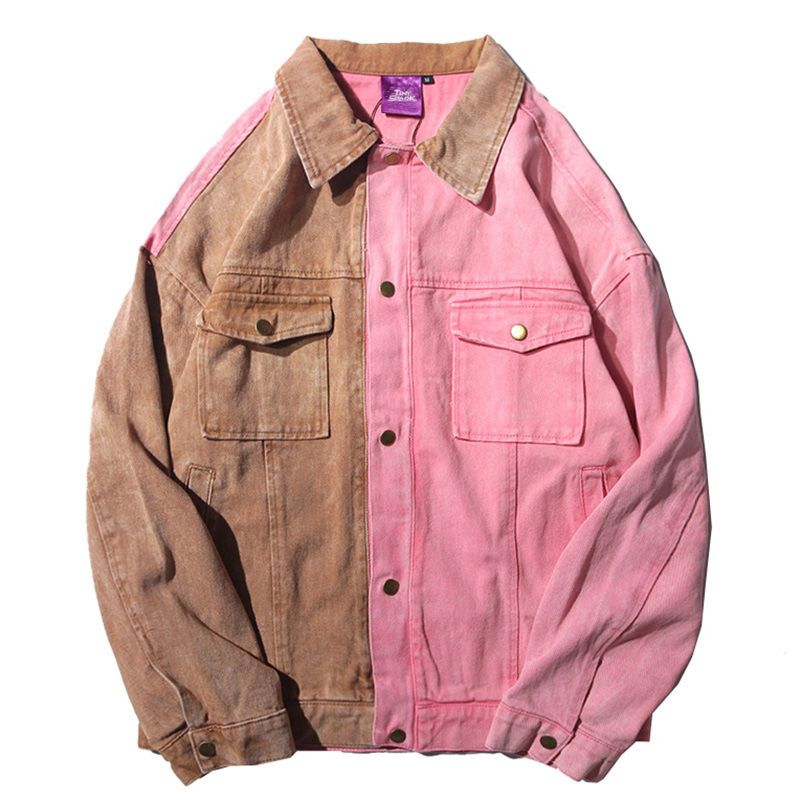 Para Hombre De Compre Otoño 2018 Mezclilla Chaquetas Bloque Color vwxxZXBq