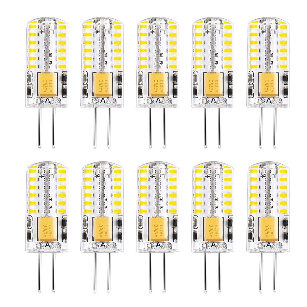 10 Pack G4 Led Bulb 12v Ac Dc Lamp 2w Corn Light 48led 3014 10 Pack G4 Led Bulb 12v Ac Dc Lamp 2w Corn Light 48led 3014 Smd 3000k 4000k 6000k Replace 20w Halogen Spotlight E17 Fog Bulbs