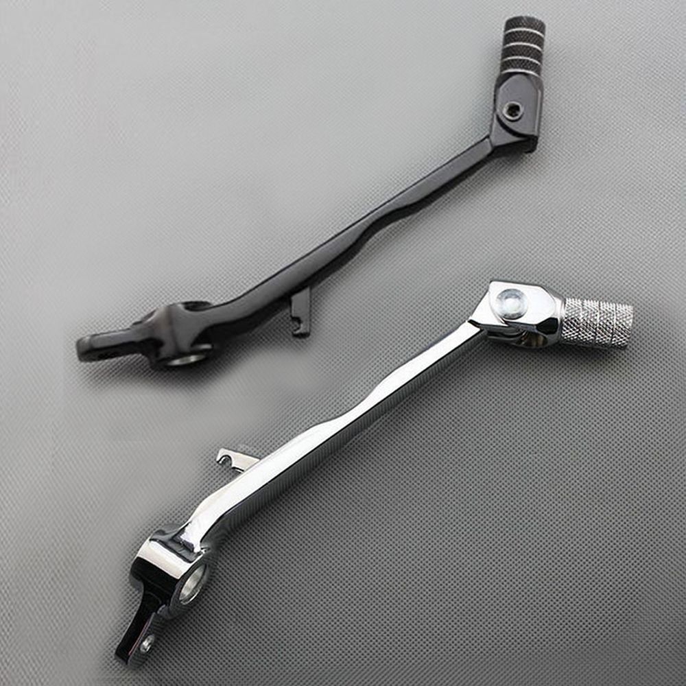 2019 Blacksilver Motorcycle Folding Brake Shift Pedal Foot Lever