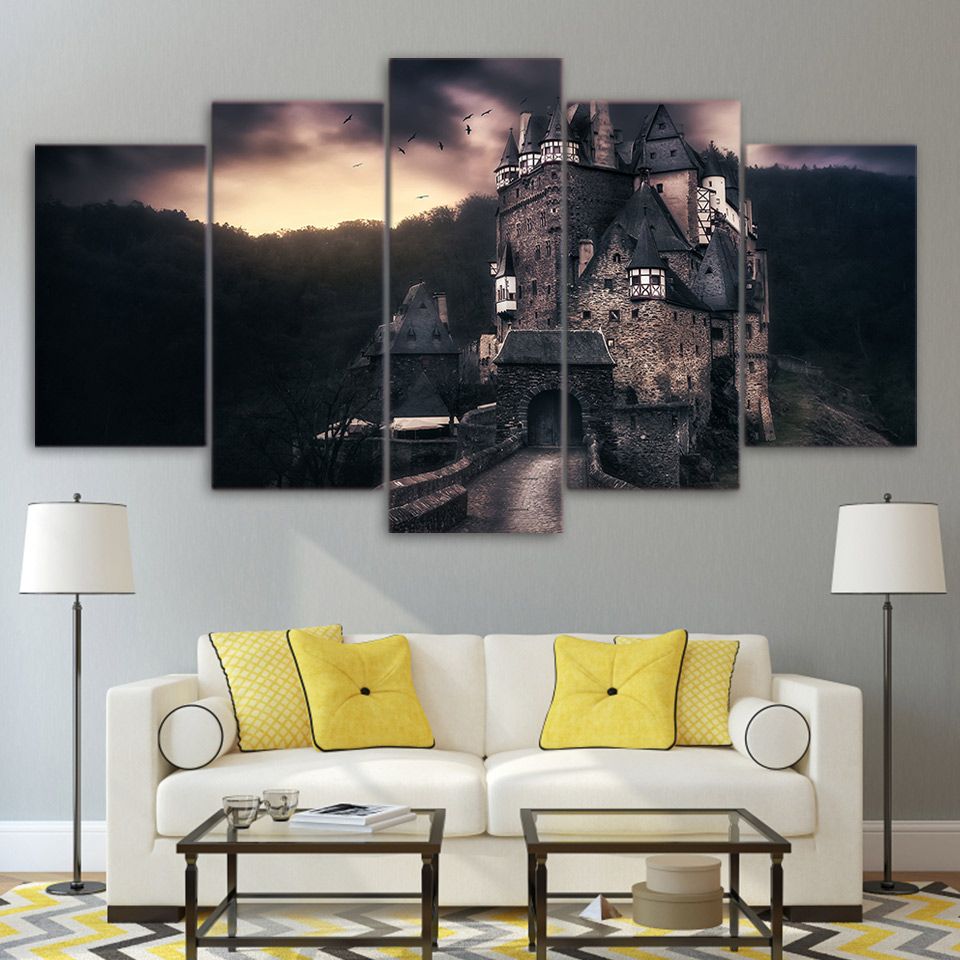 2019 Canvas Painting Living Room 5 Panel Harry Potter Castle Wall 2019 Canvas Painting Living Room 5 Panel Harry Potter Castle Wall Posters Frames In Modular Printing Cuadros Decoration Pictures From Z793737893