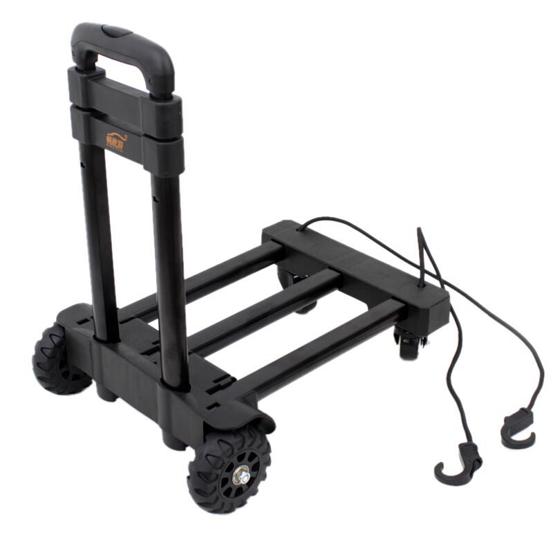 2019 Portable Folding Hand Truck 360 Degree Swivel Wheels Trolley 2019 Portable Folding Hand Truck 360 Degree Swivel Wheels Trolley Push Luggage Cart Foldable Dolly Equipment Carrier 120 Ibs Capacity From Yarqi