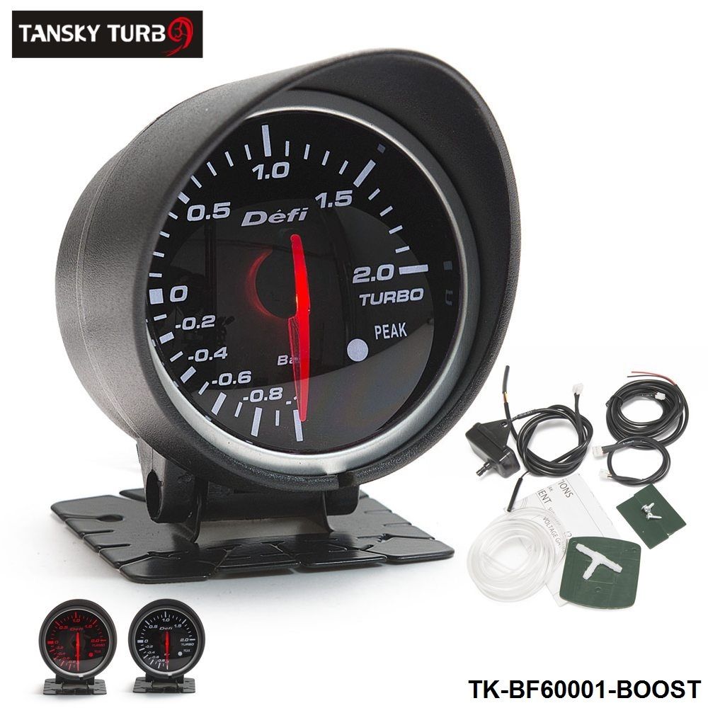 Tansky METER/GAUGE OF CARS Defi 60MM BOOST GAUGE Lightred&white