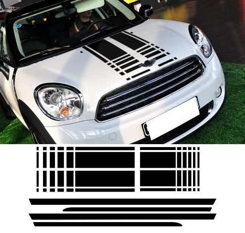 2019 Bonnet Stripes Hood Decal Trunk Rear Side Skirt Racing Stripes