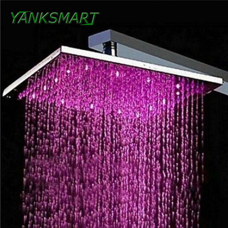 2019 Yanksmart Led Light Shower Head 8 Water Power No Need Batteries 2019 Yanksmart Led Light Shower Head 8 Water Power No Need Batteries Chrome Bathroom Basin Sink Faucet Mixer Tap From Blithenice