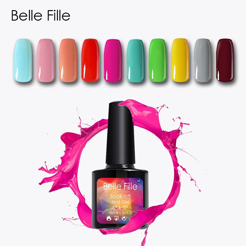 Acquista Smalto Unghie Uv Belle Fille Polish Soak Off Color Rosa