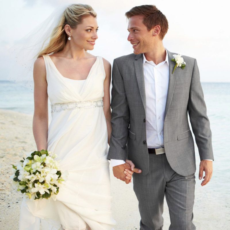 Summer Beach Men Suits 2018 Wedding Formal Bridegroom Suit Groom