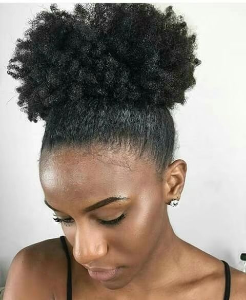Short Natural Hairstyles Ponytails