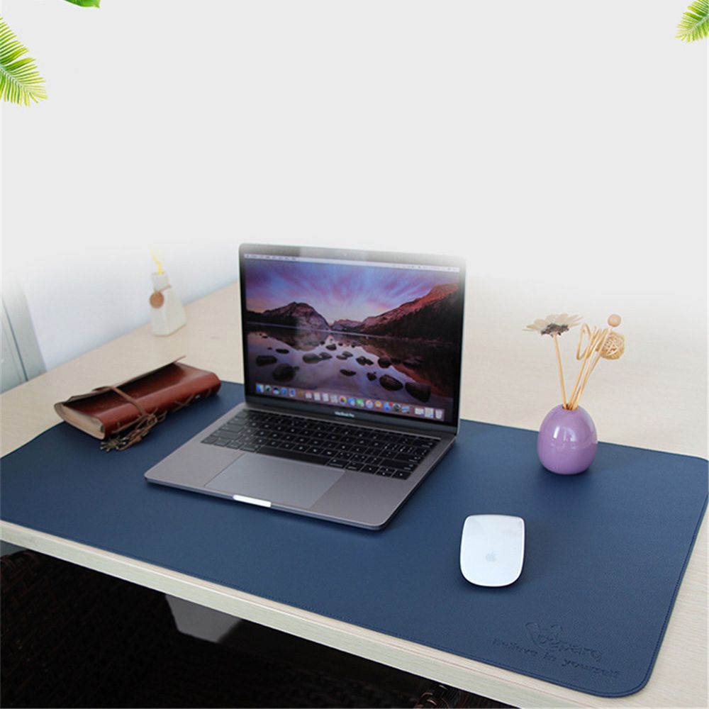 Pu Leather Desk Pad For Mouse Laptop Keyboard Portable Mice Mat Soft Business Office Home Large Size Table 900x450mm