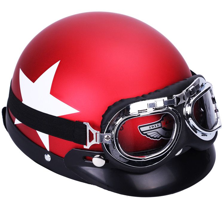 Occhiali Casco Moto 54 59cm Caschi Motocross Sicurezza Di Protezione Con  Occhiali Da Ciclismo Casco Mezzo Casco Moto Casco Viso Aperto ABS Da 26,38  € | DHgate Italy