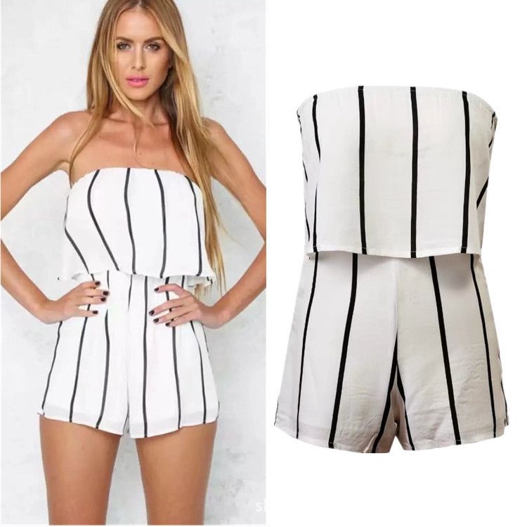 romper shorts off shoulder