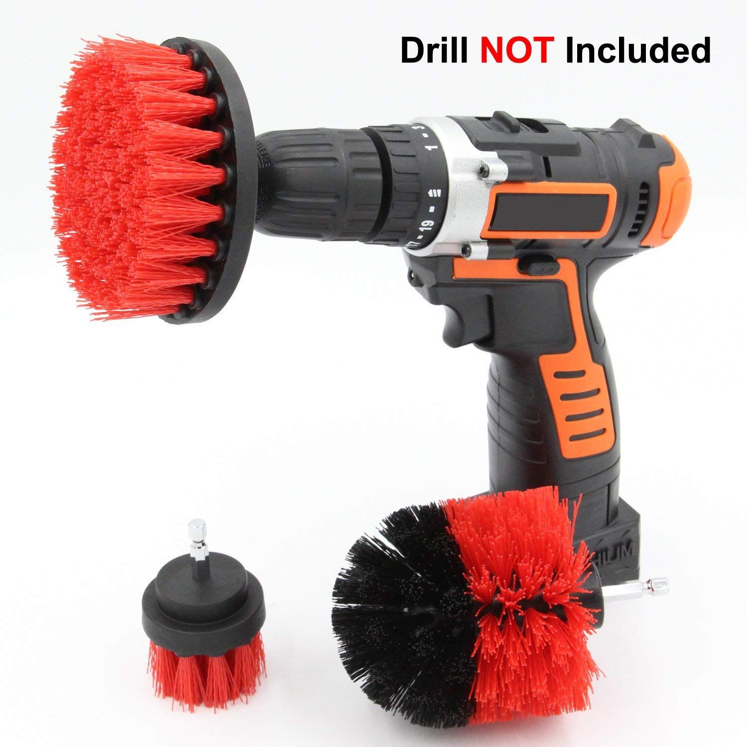 2020 Stiff Bristles Drill Brush Set Power Scrubbing Drill Brush