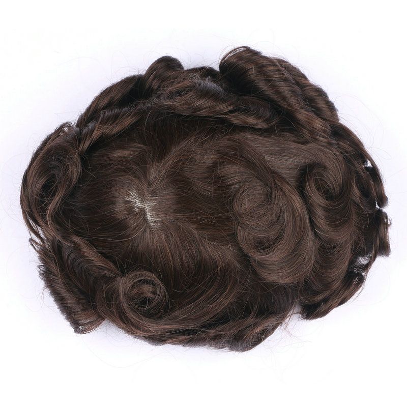 2019 Mens Hairpieces Toupee Super Invisible Thin Skin Mens