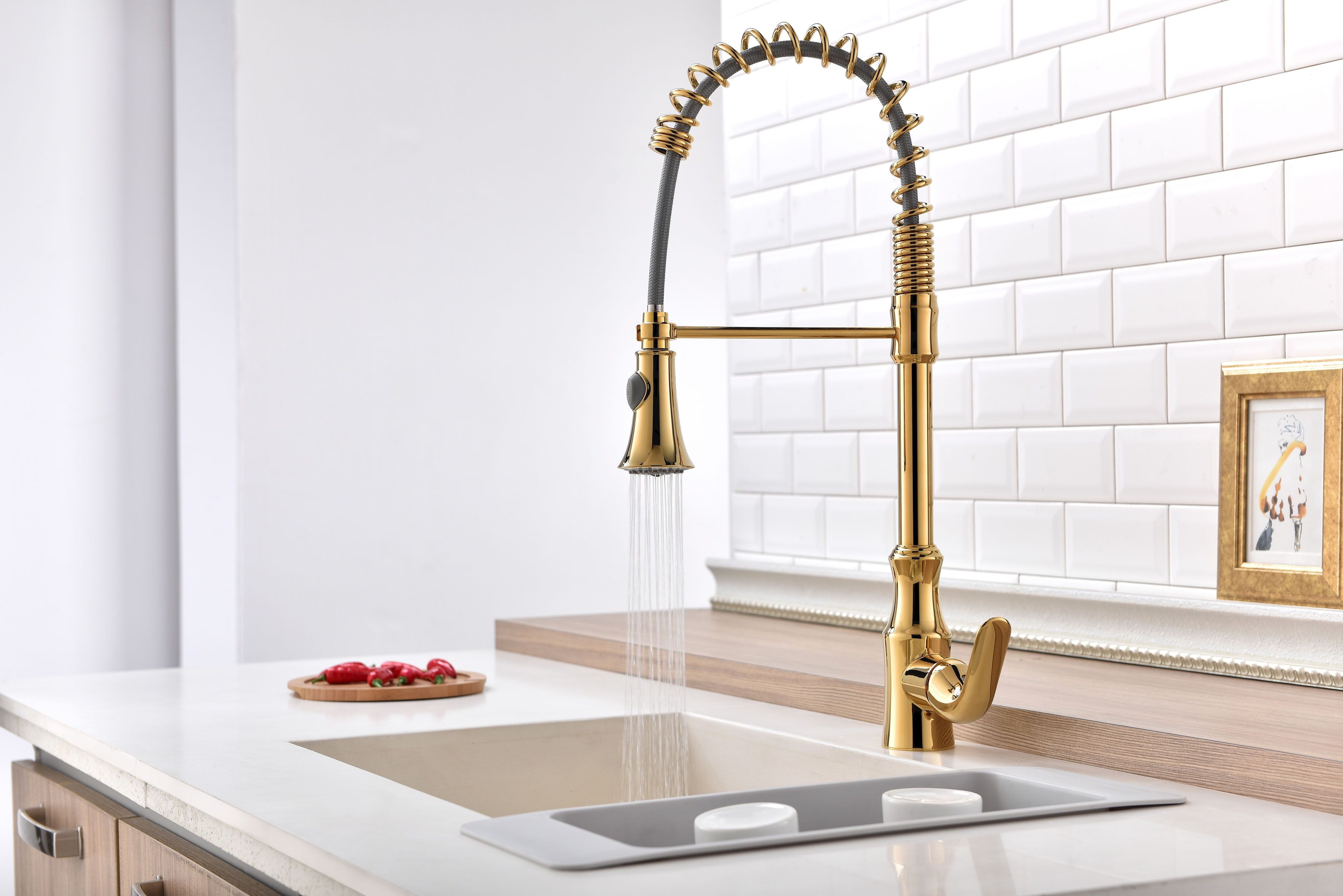 Gold Pvd Pull Out Sprayer Kitchen Bar Sink Faucet Single Hole Deck Gold Pvd Pull Out Sprayer Kitchen Bar Sink Faucet Single Hole Deck Mount With 174 86 Piece On Kavinxiaoyi S Dhgate Com