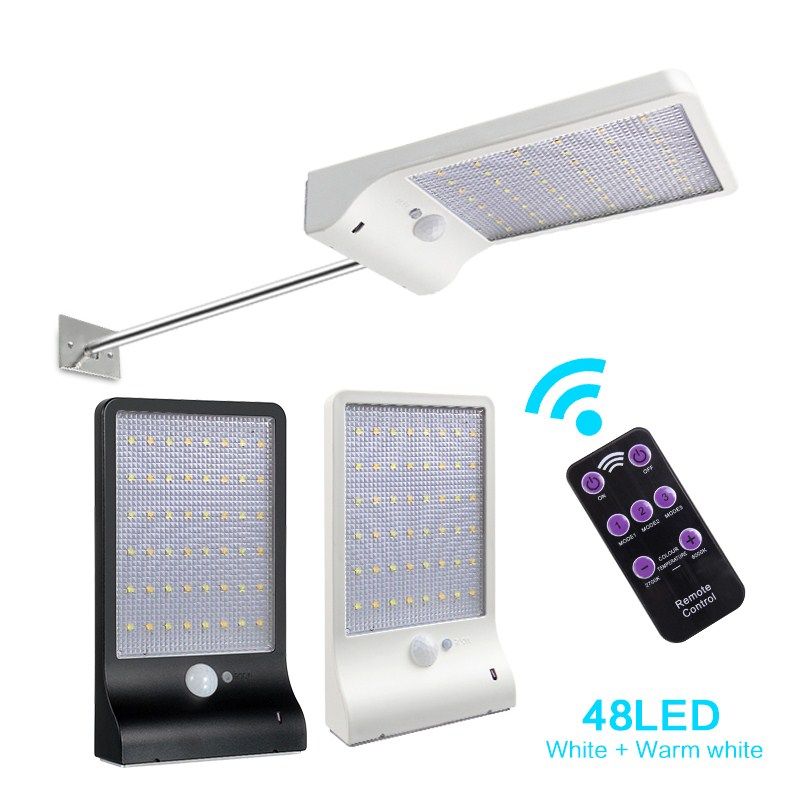 Outdoor Street Waterproof Wall Lights 450lm 48 Led Solar Power Outdoor Street Waterproof Wall Lights 450lm 48 Led Solar Power Light Pir Motion Sensor Garden Security Lamp With Remote Control Uk 2019 From