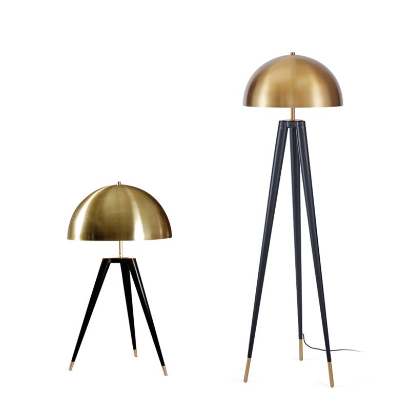 2018 Post Modern Mushroom Tripod Base Desk Lamp Nordic Gold Post Modern Mushroom Tripod Base Desk Lamp Jpg