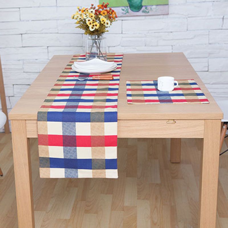 Edinburgh Simple Fashion Table Runner Mat Geometric Patterns Edinburgh Simple Fashion Table Runner Mat Geometric Patterns Western Dining Party Decoration Chemin De