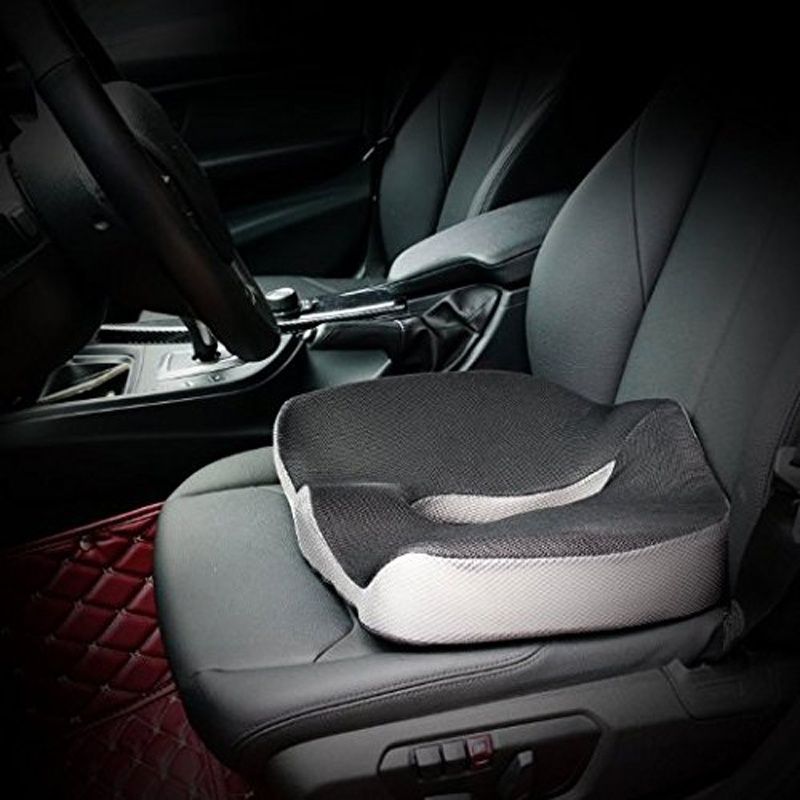 Comfort Coccyx Orthopedic Memory Foam Seat Cushion Office Chair Car Back Tailbone And Sciatica Pain Relief Washable Cover