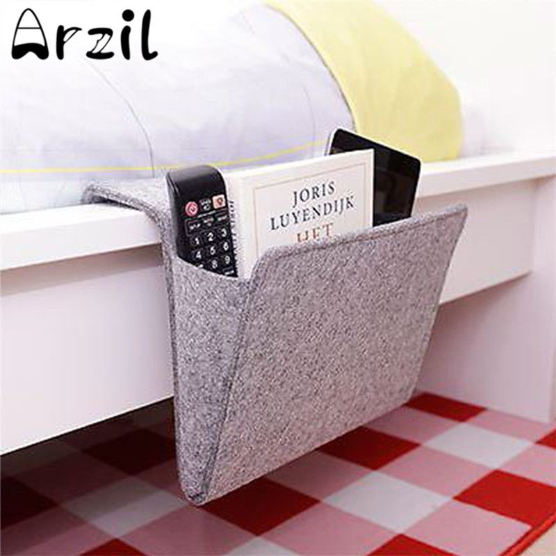 2018 Wool Felt Bedside Pockets Armchair Sofa Chair Couch Storage Bag