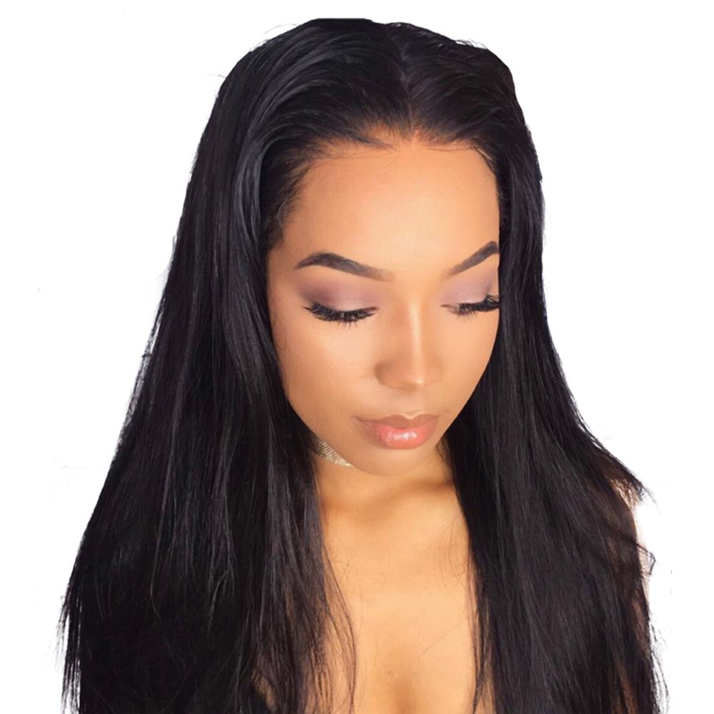 2018 Yeni Moda Mono Dantel saç peruk ince cilt doğal Saç Topper Uzun Postiş Üst kadın Peruk Düz saç yedek klip kapatma