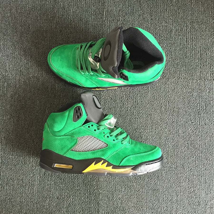 2019 Limited 5 Oregon Ducks Basketball Shoes For Men Apple