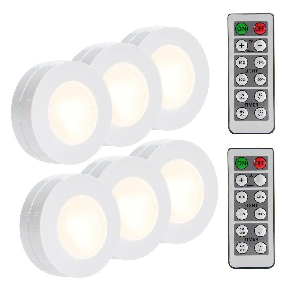 Sunbost Wireless Led Puck Lights 4000k Natural White 6 Pack Kitchen Sunbost Wireless Led Puck Lights 4000k Natural White 6 Pack Kitchen Under Cabinet Lighting Closet Battery Operated Remote Co