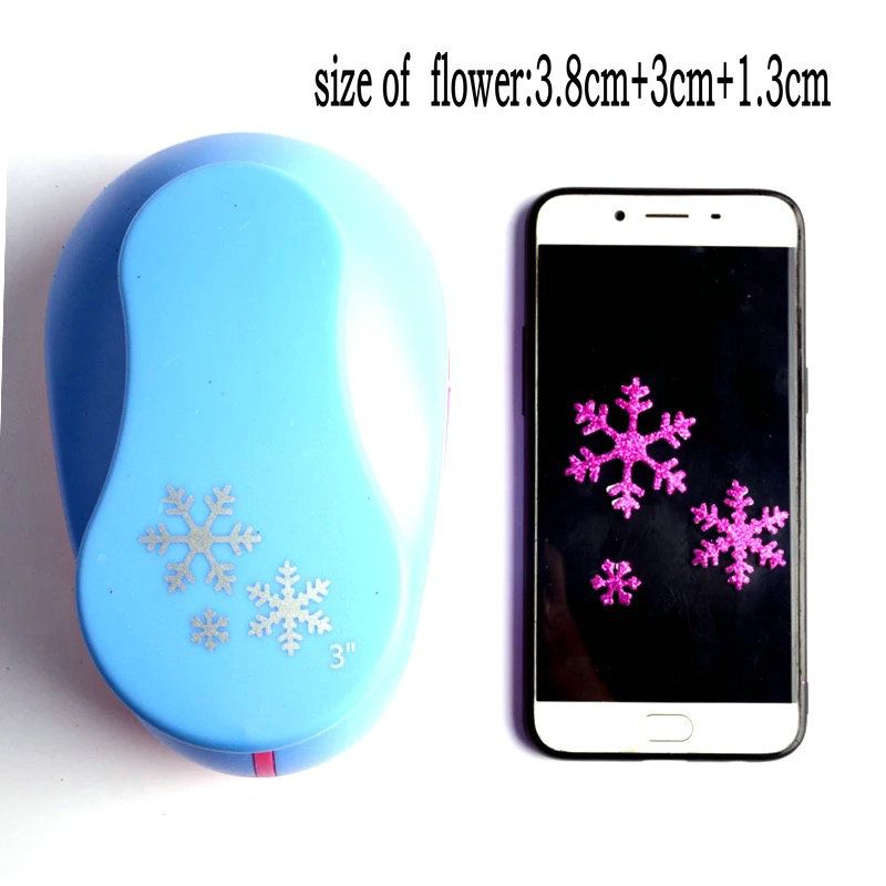 2019 1 5cm 7 2cm snowflake shape craft punch paper punches flower shape paper cutter