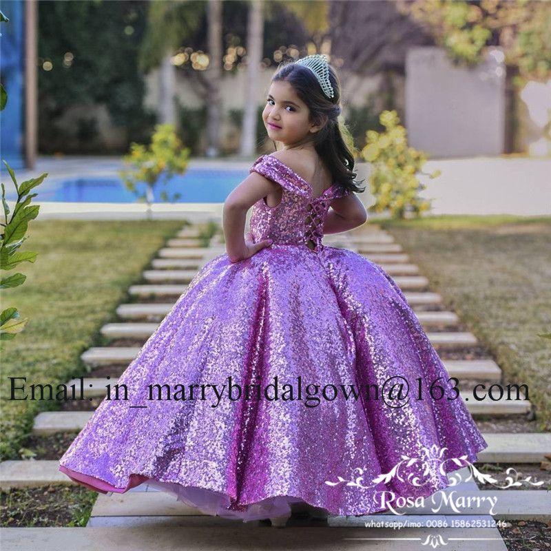 violet gown for kids