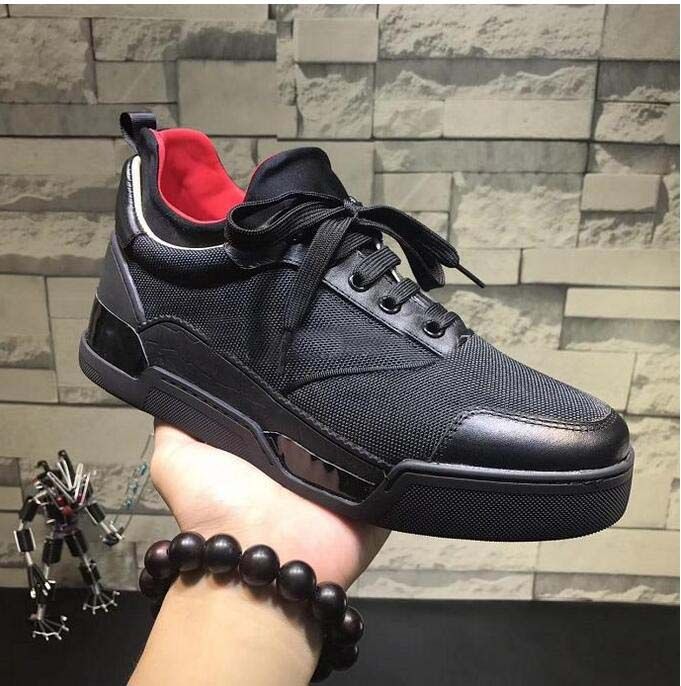 Popular Designer Red Black Sole Man Sneakers High Quality Fashion ...