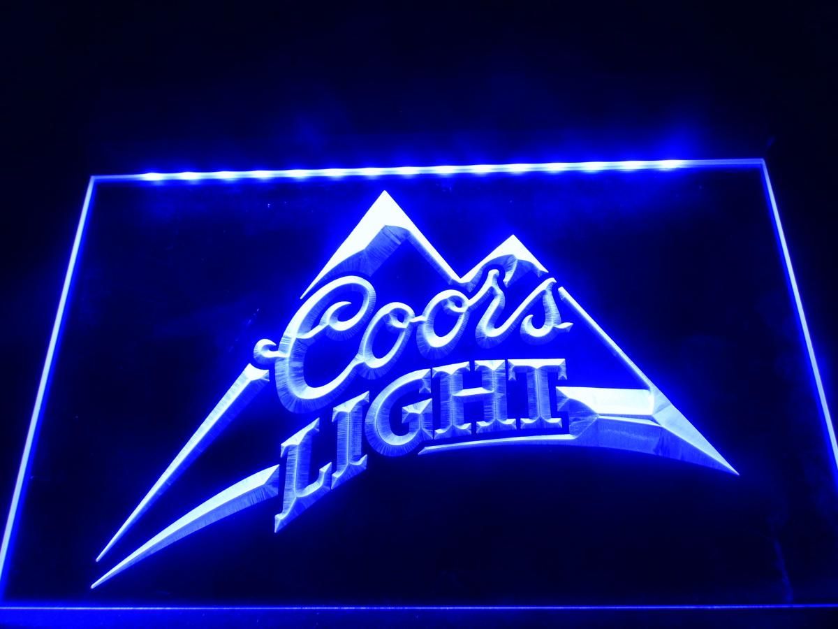 La004b Coors Barre de bière léger Logo Logo Neon Light Sign RVB