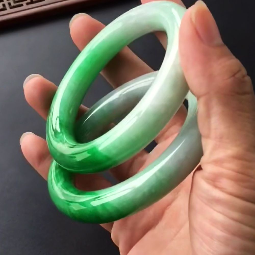 Acheter Véritable Bracelet De Bracelet Jade Vert Naturel Véritable Vert