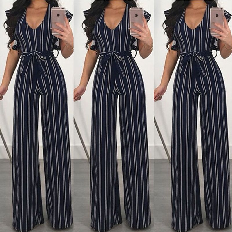 Acquistare Tuta Da Donna Novità Manica Corta Da Donna Ruffles Clubwear Tute Tutina  Tuta Da Party Pagliaccetto Pantalone Lungo In Chiffon Economico | Consegna  Veloce E Qualità | DHgate Italy