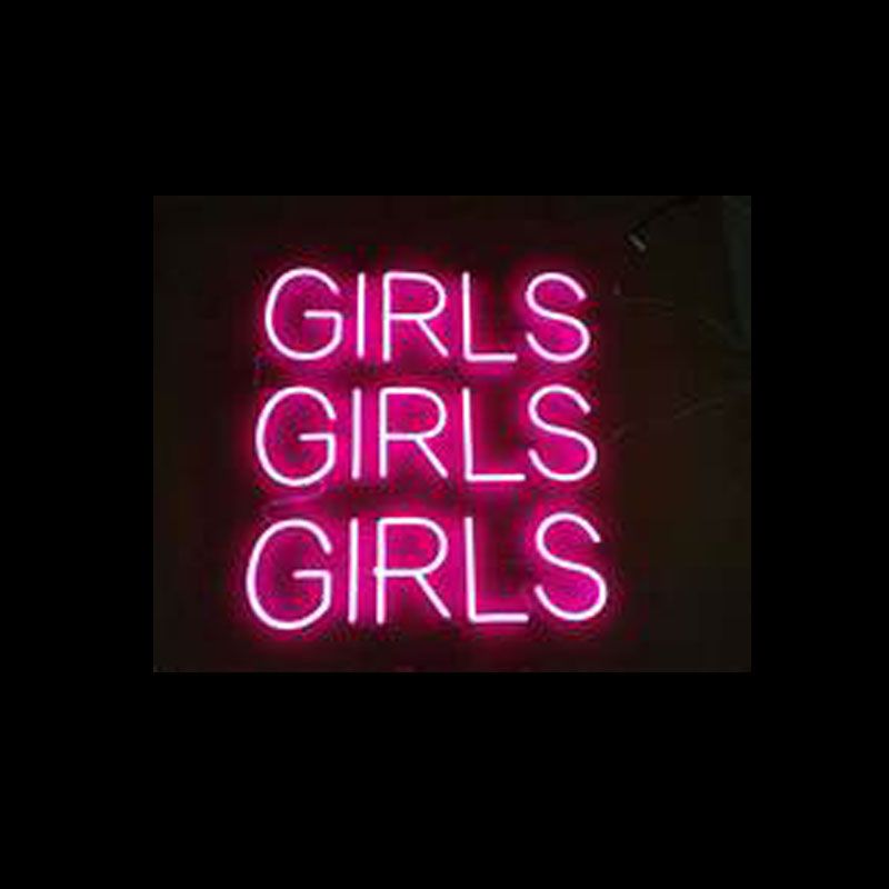 2020 Pink Girls Neon Sign Handmade Real Glass Tube Bar Party Bedroom