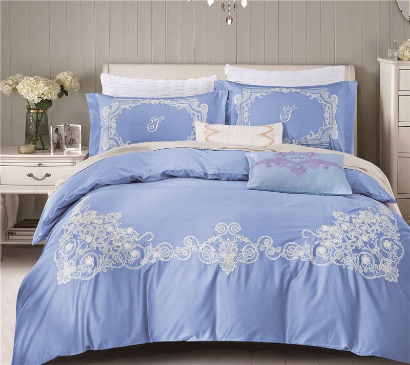 Bed Linen Egyptian Cotton Lace Bedding Sets King Queen Size Bed Linen Egyptian Cotton Lace Bedding Sets King Queen Size Bedspread Duvet Cover Sheet Housse De Couette Covers Comforters For Beds