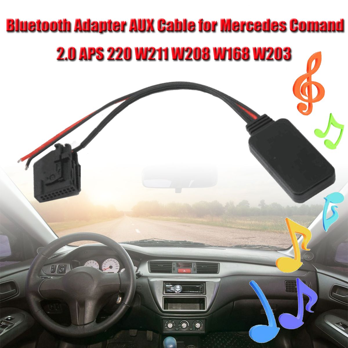 Compre Adaptador Bluetooth Car AUX Cable Para Mercedes Comand APS 2.0 220 W211 W208 W168 W203 Compre Adaptador Bluetooth Car AUX Cable Para Mercedes Comand APS 2.0 220 W211 W208 W168 W203