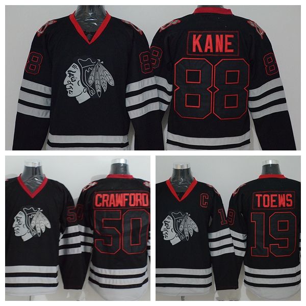 chicago blackhawks black skull jersey