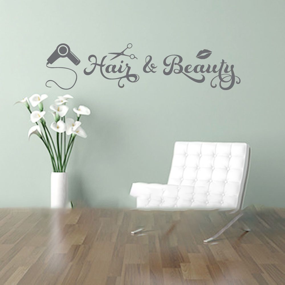 Furniture Stickers Hair Cut Stylist Beauty Parlor Salon Car Truck