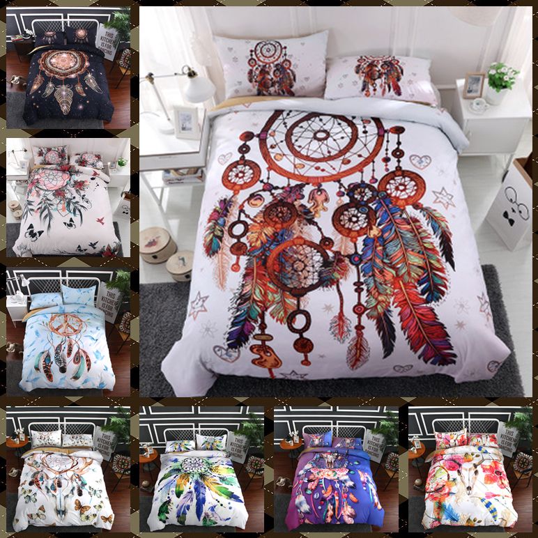 Bulk 9 Styles Dreamcatcher 3d Printed Twin King Size Bedding Sets Bulk 9 Styles Dreamcatcher 3d Printed Twin King Size Bedding Sets Deep Pocket Bed Sheets Queen Comforter Set Fairy