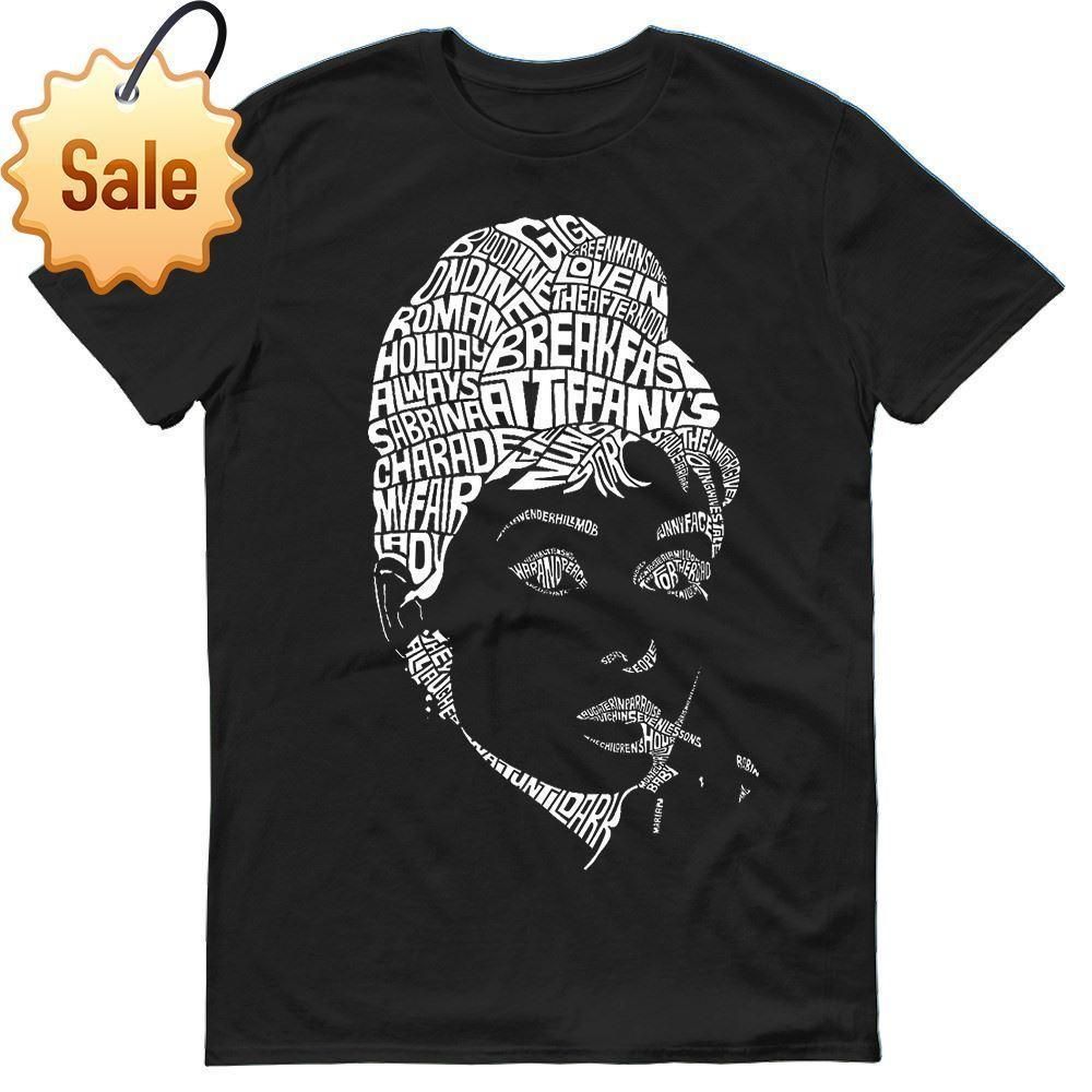 2018 Hot Sale New T Shirt Audrey Hepburn Icon Quotes Silhouette Movies Uni Mens T Shirt Printed T Shirts Men S Streetwear T Shirt line Buy Cool Tees