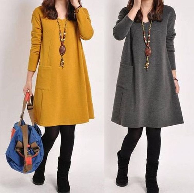 full length tunic dress
