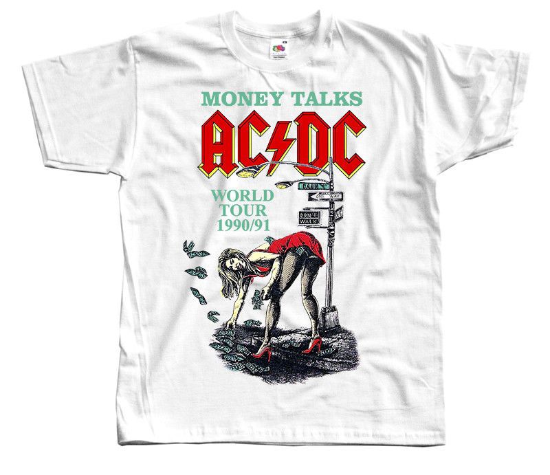 Ac Dc V2 Money Talks Band Poster Brian Johnson T Shirt White S - ac dc v2 money talks band poster brian johnson t shirt white s 5xl t shirt funny funny t shirt designs from siwistore 10 53 dhgate com