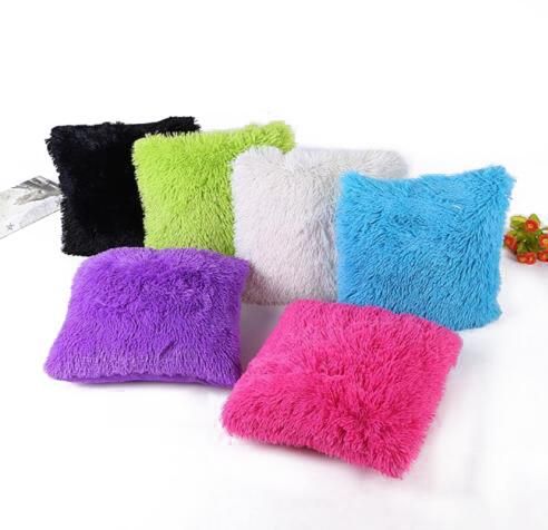 soft plush square cushion