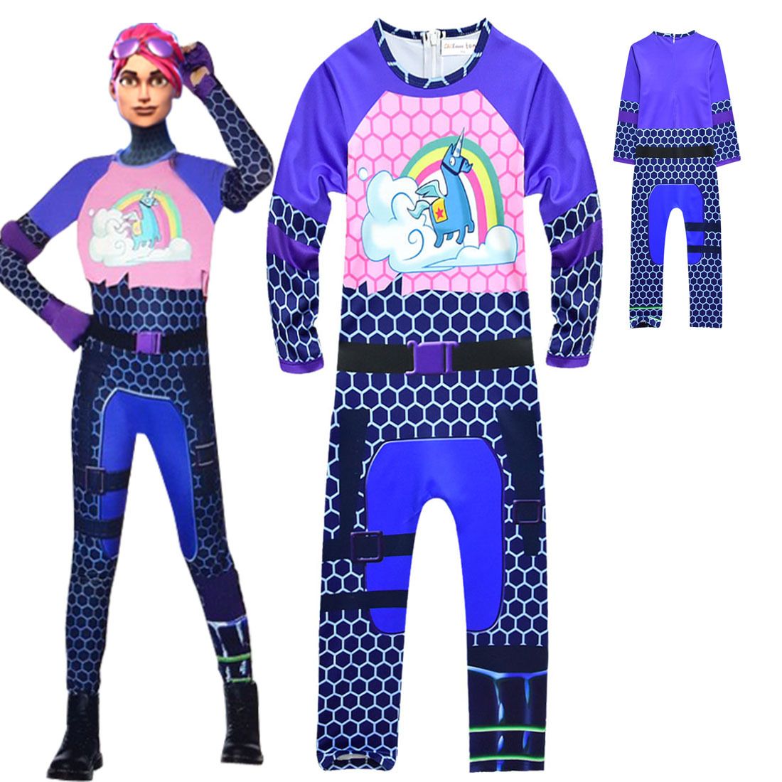 Kupit Optom Ins Girls Fortnite Unicorn Jumpsuit Igra Fortnite - kupit optom ins girls fortnite unicorn jumpsuit igra fortnite cosplay bolshoj rebenok fioletovyj pechatnyj hellouin pokazat cosplay plate otkrytyj