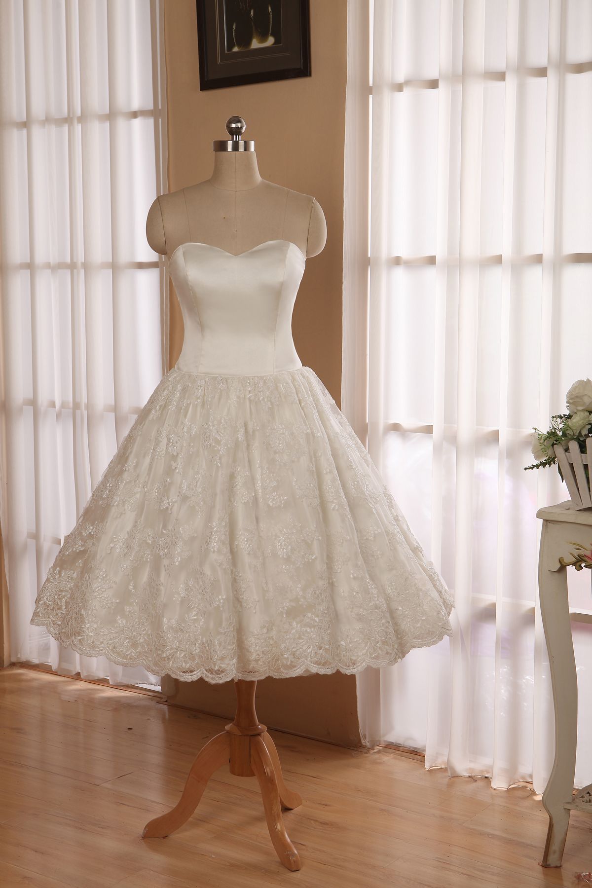 Petticoat Kleid Weiss Hochzeit Ebd4b0