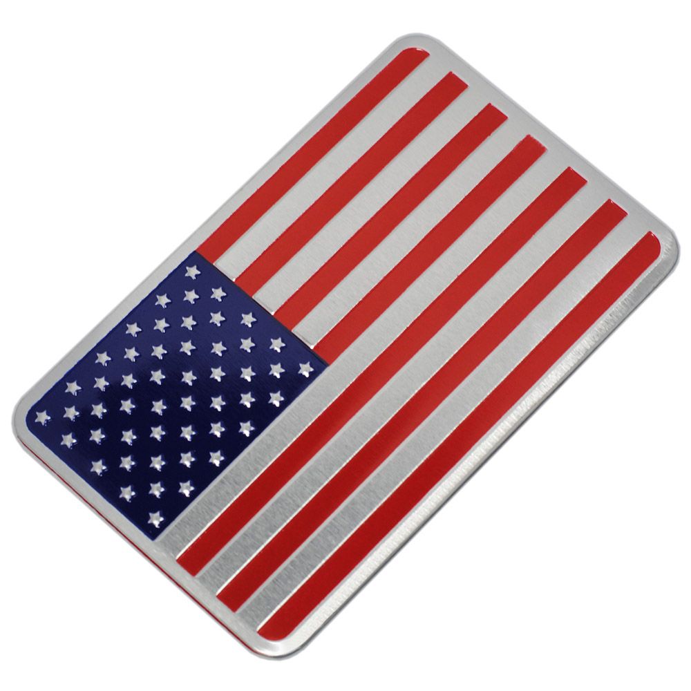 Wholesale BRAND Metal Car Sticker American Flag Car Sticker Pack JDM